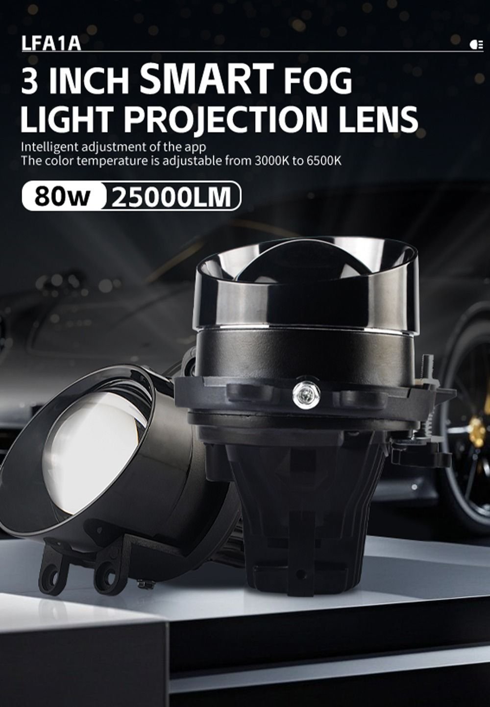 LFA1A Smart Fog Light Projector 3"